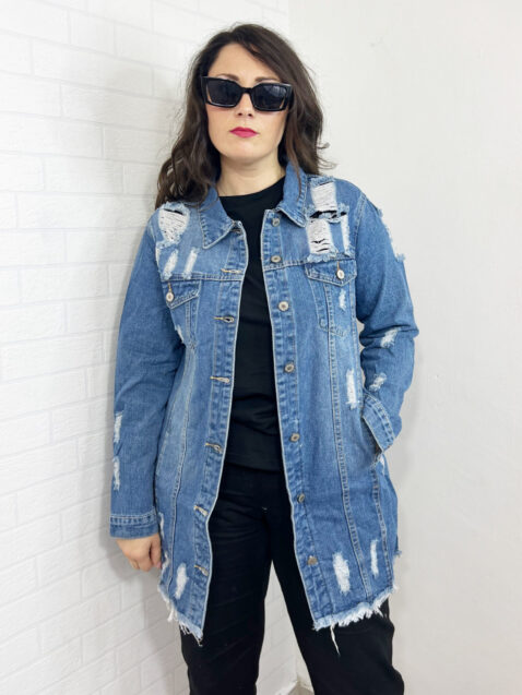 GIACCA LUNGA IN JEANS