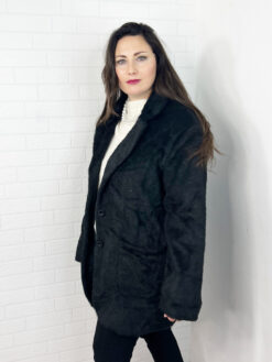 CAPPOTTO FLUFFY NERO
