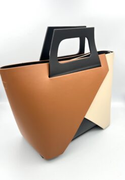 BORSA IN PELLE 3 COLORI LARGE