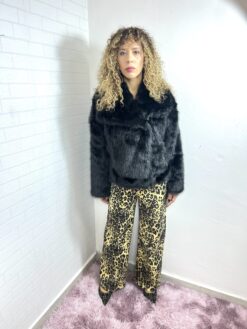 PANTALONE PALAZZO ANIMALIER