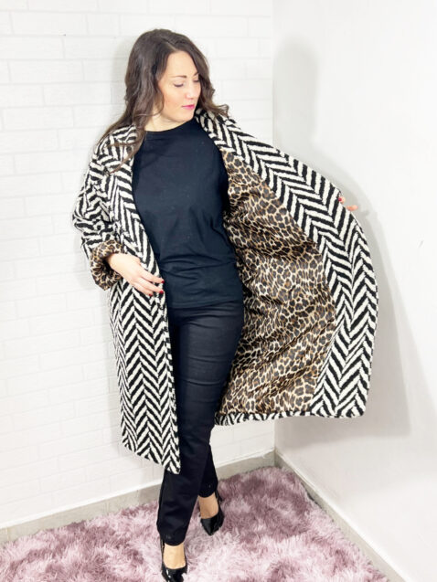 CAPPOTTO OVER LUNGO DOPPIO TESSUTO